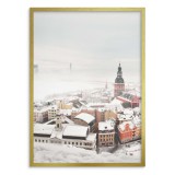 Zimowy plakat Śnieżna panorama miasta 61693 Naklejkomania - zdjecie 2 - miniatura