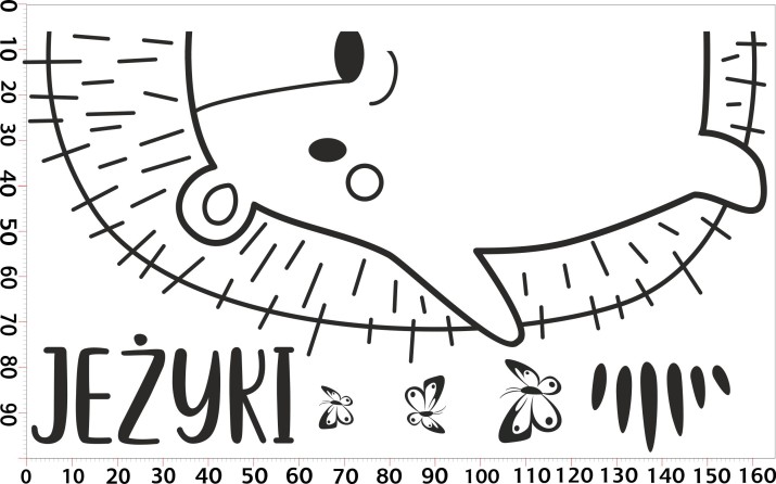 Naklejki na ściany przy drzwiach w przedszkolu: Grupa jeżyki 64704 - zdjęcie 2