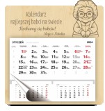 Personalizowany, grawerowany kalendarz dla babci z imionami wnuków - prezent na Dzień Babci, urodziny, święta 81026 Naklejkomania - zdjecie 1 - miniatura