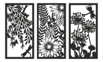 Obraz ażurowy Kwiaty i ważki 66801 Naklejkomania - zdjecie 1 - miniatura