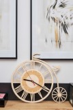 Nowoczesny zegar ścienny z rzymskimi cyframi Rower retro 25503 Naklejkomania - zdjecie 2 - miniatura