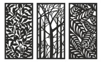Obraz ażurowy Gąszcz - liście i drzewa 66802 Naklejkomania - zdjecie 1 - miniatura