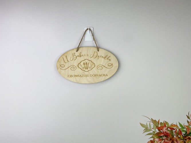 Tabliczka drewniana z grawerem prezent na Dzień babci i dziadka 65613 - zdjęcie 2