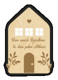 Drewniana, dekoracyjna zawieszka na prezent dla dziadków - Dom babci i dziadka pełen miłości 81218 Naklejkomania - zdjecie 1 - miniatura
