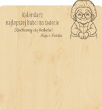 Personalizowany, grawerowany kalendarz dla babci z imionami wnuków - prezent na Dzień Babci, urodziny, święta 81026 Naklejkomania - zdjecie 2 - miniatura