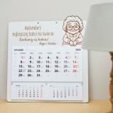 Personalizowany, grawerowany kalendarz dla babci z imionami wnuków - prezent na Dzień Babci, urodziny, święta 81006 Naklejkomania - zdjecie 1 - miniatura