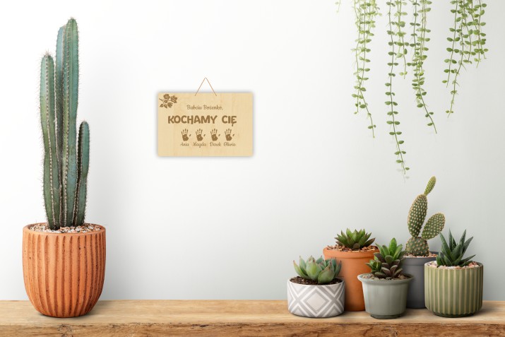 Personalizowa zawieszka dla babci z jej imieniem i podpisami wnuków 81204 - zdjęcie 2