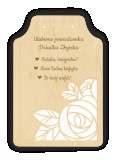 Zabawna, drewniana zawieszka z personalizowanym grawerunkiem i różami - ulubione powiedzonka dziadka 81220 Naklejkomania - zdjecie 1 - miniatura