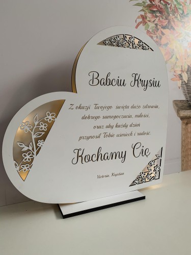 Lampka serce - prezent dla babci 69104 - zdjęcie 3