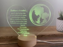 Lampka serce zmieniająca kolory prezent dla córci od mamy 81233 Naklejkomania - zdjecie 5 - miniatura