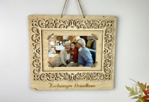 Drewniana, zdobna ramka na zdjęcie dla babci i dziadka z dedykacją 26001 Naklejkomania - zdjecie 1 - miniatura