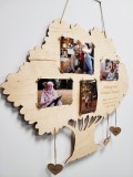 Drzewo miłości - drewniana ramka na zdjęcia dla babci i dziadka z imionami wnuków 26000 Naklejkomania - zdjecie 2 - miniatura