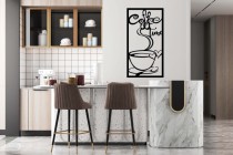Ażurowy obraz do kuchni lub jadalni Coffee time 26009 Naklejkomania - zdjecie 2 - miniatura