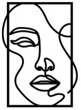 Obraz ażurowy Abstrakcyjny portret kobiety 26006 Naklejkomania - zdjecie 1 - miniatura