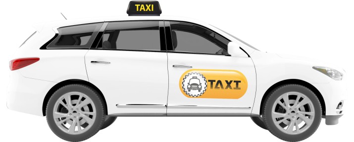 Magnes na taksówkę reklama taxi z własnego logo naklejka na taksówkę
