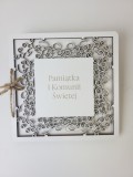 Drewniana książka z życzeniami i miejscem na pieniądze - prezent na Komunię 26025 Naklejkomania - zdjecie 1 - miniatura