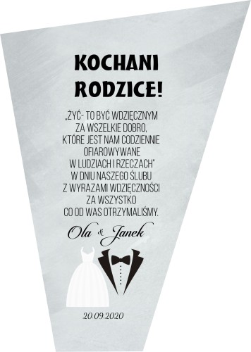 Statuetka prezent PODZIĘKOWANIE RODZICE ŚLUB WESELE,  77801 - zdjęcie 2