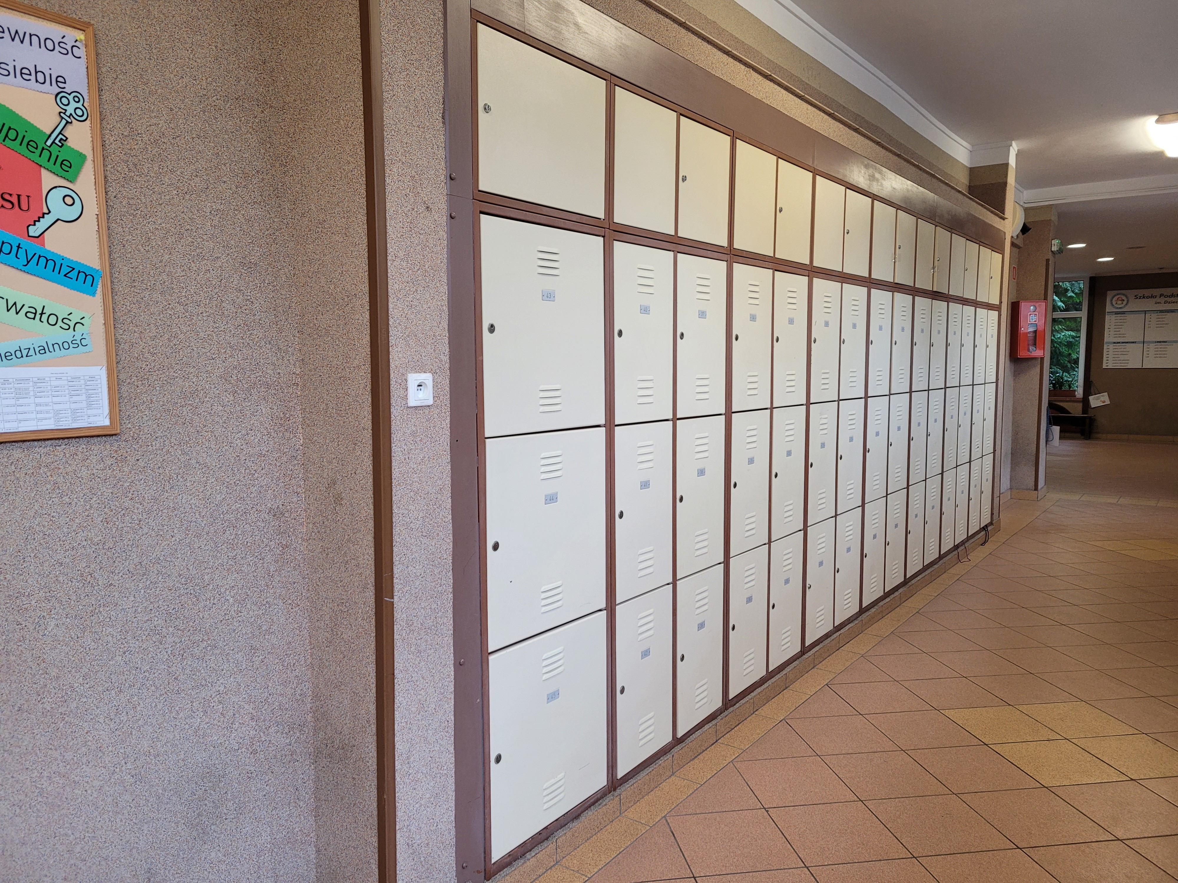 Szafki Szkolne w SP5 w Pile - Tabliczka mnożenia