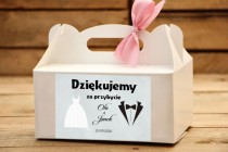 Etykiety, naklejki na pudełka na ciasta weselne, słodkie podziękowanie zestaw 54 sztuk, C12 Naklejkomania - zdjecie 2 - miniatura