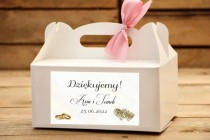 Etykiety, naklejki na pudełka na ciasta weselne, słodkie podziękowanie zestaw 54 sztuk, C13 Naklejkomania - zdjecie 2 - miniatura