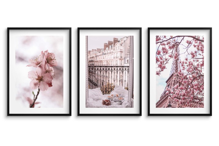 Wiosenne plakaty na ścianę Róż, kwiaty i Francja 23203