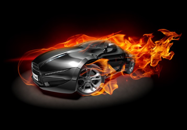 Sports car burnout 81148 - zdjęcie 2