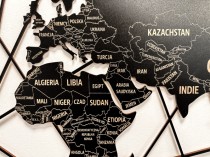 Obraz ażurowy Mapa świata: Granice i nazwy Państw i krajów 66809 Naklejkomania - zdjecie 2 - miniatura