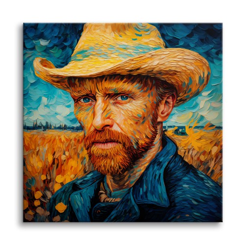 Obraz Autoportret Van Gogha - nowoczesna interpretacja 73026 Naklejkomania - zdjecie 1