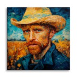 Obraz Autoportret Van Gogha - nowoczesna interpretacja 73026 Naklejkomania - zdjecie 1 - miniatura