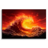 Obraz Morska fala o zachodzie słońca 73032 Naklejkomania - zdjecie 1 - miniatura