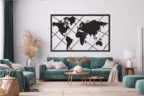 Obraz ażurowy Mapa świata 66805 Naklejkomania - zdjecie 8 - miniatura