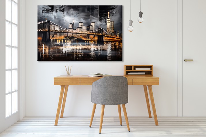 Nowoczesny obraz Malowany Nowy York 73003 - zdjęcie 2