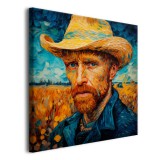 Obraz Autoportret Van Gogha - nowoczesna interpretacja 73026 Naklejkomania - zdjecie 3 - miniatura