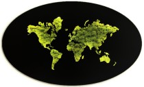 Obraz podświetlany na ścianę lampka Mapa świata - mech 69109 Naklejkomania - zdjecie 1 - miniatura