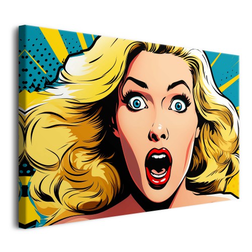 Obraz w stylu pop art Zdziwiona kobieta 73030 - zdjęcie 7