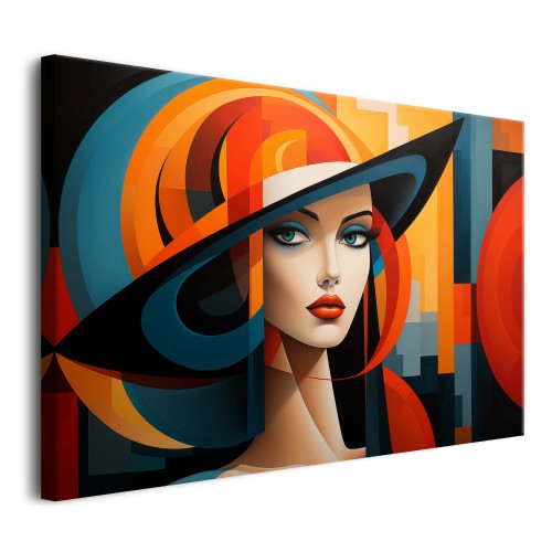 Obraz Kobiecy portret w stylu art deco 73012 - zdjęcie 3