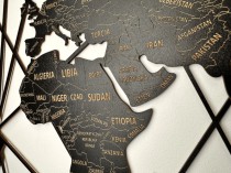Obraz ażurowy Mapa świata: Granice i nazwy Państw i krajów 66809 Naklejkomania - zdjecie 7 - miniatura