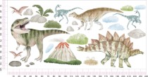 Naklejki na ścianę dla dzieci Dinozaury i wulkan 52000 Naklejkomania - zdjecie 4 - miniatura