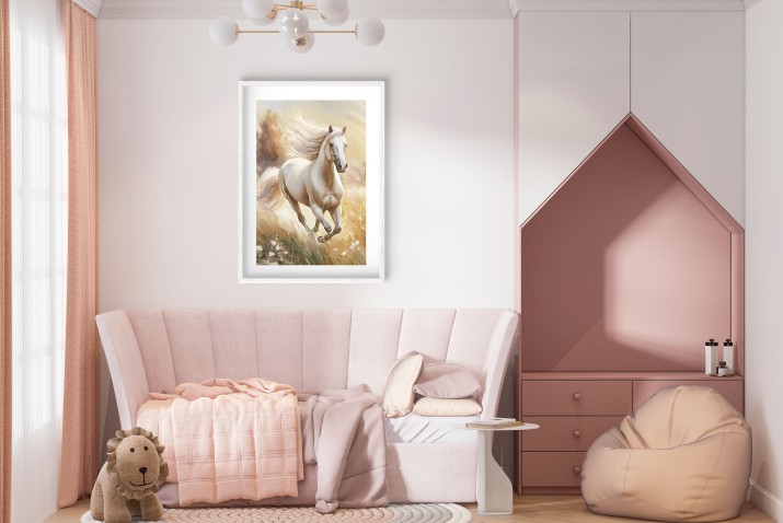 Plakat Malowany, galopujący koń 24356 - zdjęcie 2