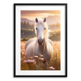 Dekoracyjny plakat Koń na łące 24355 Naklejkomania - zdjecie 1 - miniatura