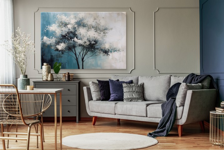 Dekoracyjny obraz Drzewo - inspiracja impresjonizmem 20810 - zdjęcie 6