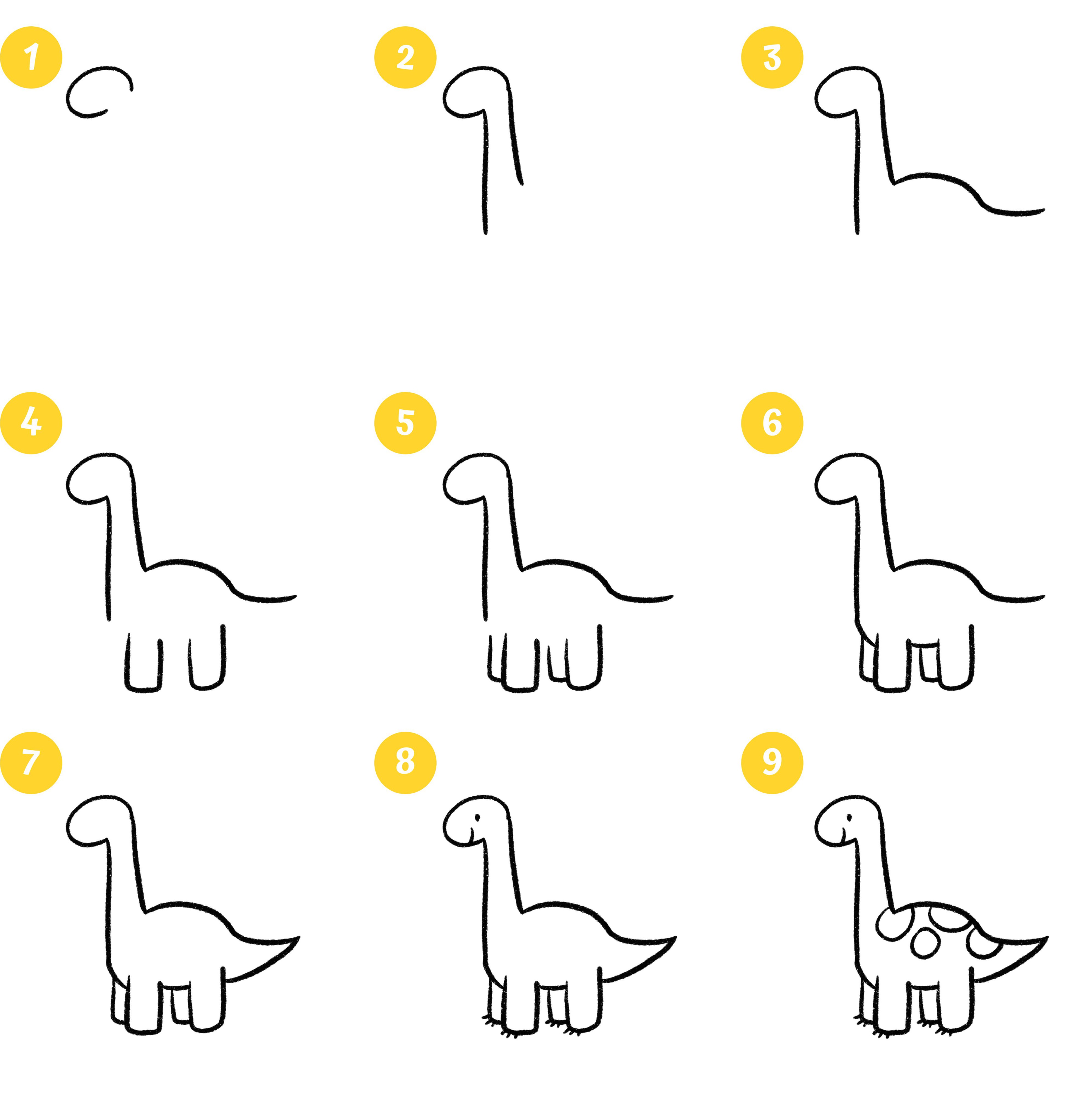 Jak narysować brachiozaura? Rysowanie dinozaura krok po kroku.