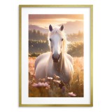 Dekoracyjny plakat Koń na łące 24355 Naklejkomania - zdjecie 4 - miniatura