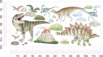 Naklejki na ścianę dla dzieci Dinozaury i wulkan 52000 Naklejkomania - zdjecie 3 - miniatura