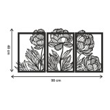 Ażurowy tryptyk Piwonie 51031 Naklejkomania - zdjecie 4 - miniatura