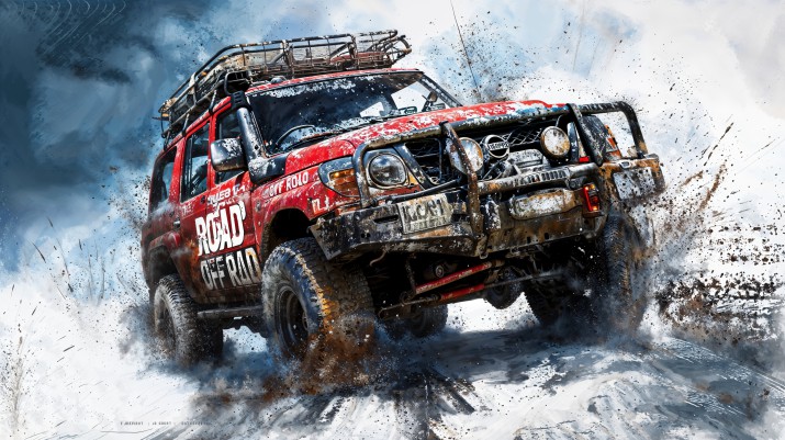 Motoryzacyjna Fototapeta Jeep - pojazd wyścigowy 75031 - zdjęcie 2