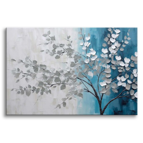 Dekoracyjny obraz Drzewo - malarstwo minimalistyczne 20809
