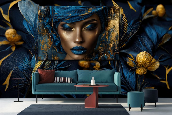 Nowoczesny obraz Kobieta z makijażem glamour 73079 - zdjęcie 2