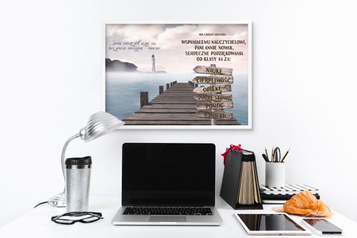 Personalizowany plakat dla wychowawcy - ozdobny, wzruszający prezent na zakończenie roku 23221 - zdjęcie 5
