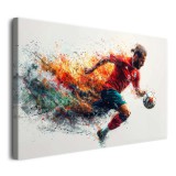 Piłkarz - nowoczesny, dynamiczny obraz dekoracyjny 73057 Naklejkomania - zdjecie 6 - miniatura